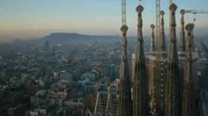 Imatges inèdites de la Sagrada Família des d’un minihelicòpter.