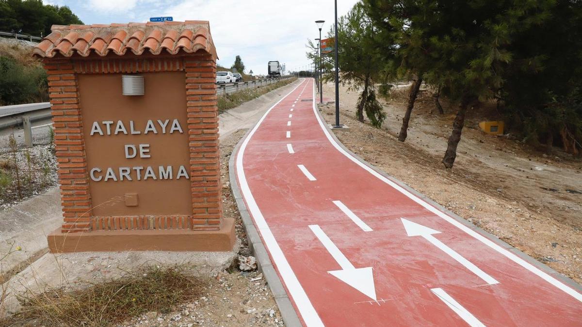 Imagen de archivo del carril bici en Cártama.