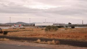 Perspectiva del aeropuerto de Ciudad Real, donde el Gobierno estudió instalar un centro temporal de acogida de inmigrantes.
