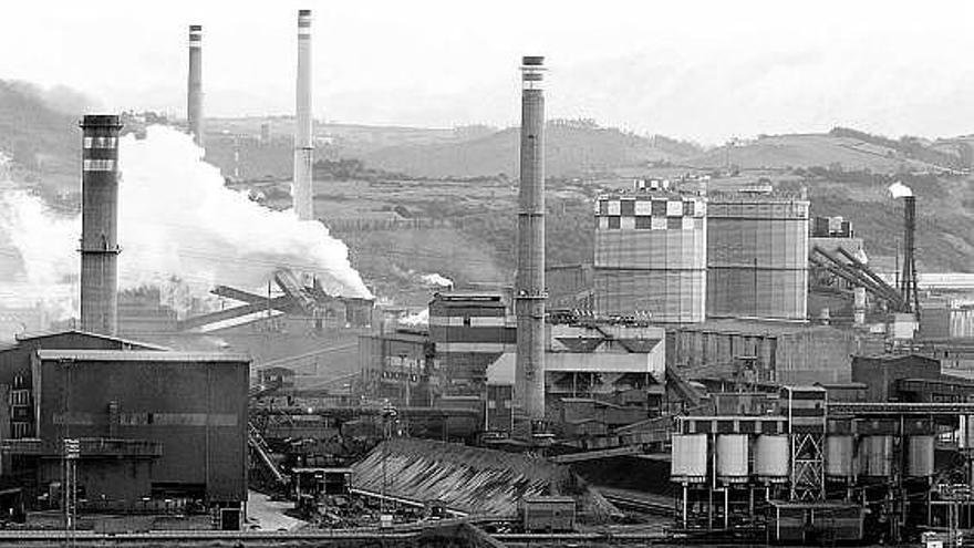 Instalaciones de la factoría de Arcelor-Mittal en Veriña.