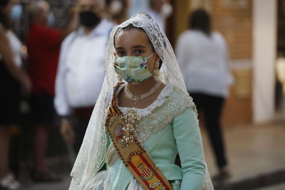 Procesión en la calle del Cristo de la Salud del Palmar