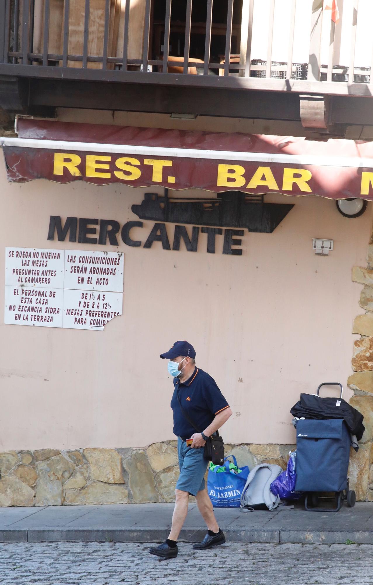 Así quedó el bar el Mercante tras el incendio