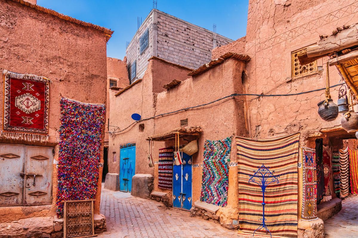 Alfombras hechas a mano y alfombras en Marruecos