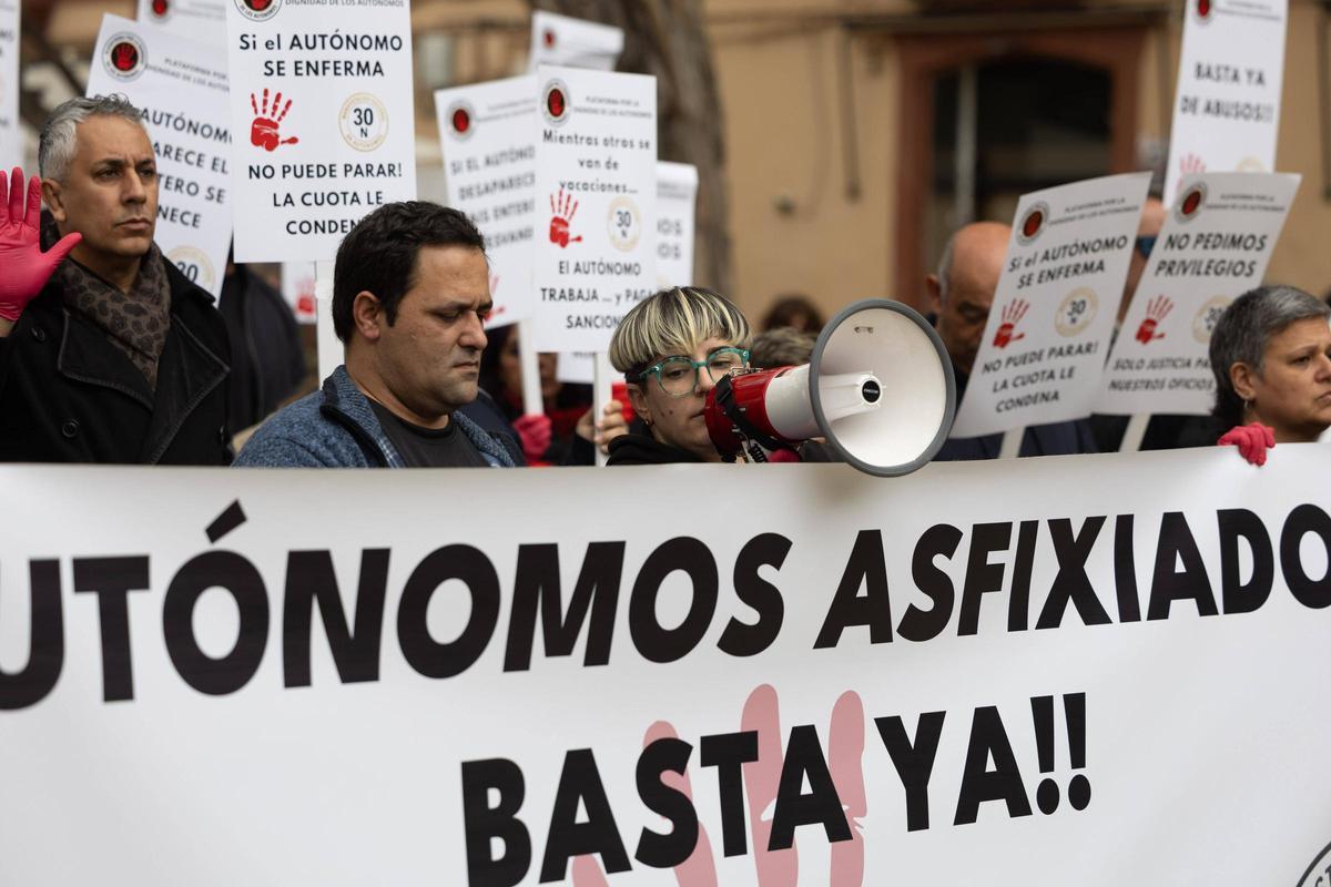 Movilización de trabajadores autónomos en Ibiza