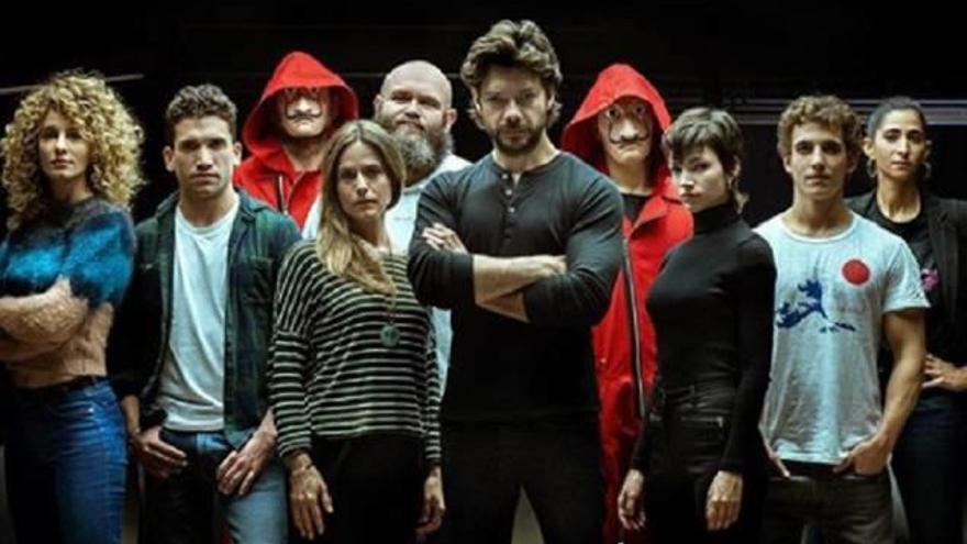 Banda de atracadores en la tercera temporada de la serie.