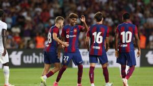 Las mejores imágenes de la fiesta del Barça en el Gamper