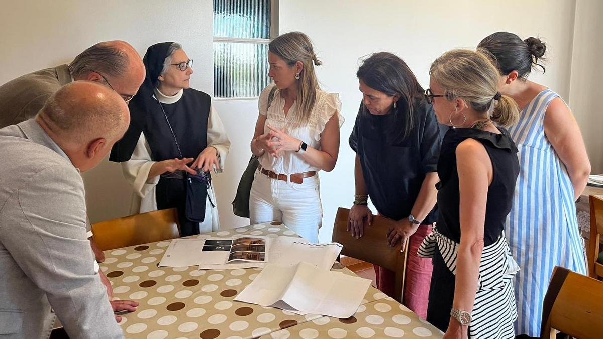 Momento de la reunión en Armenteira.