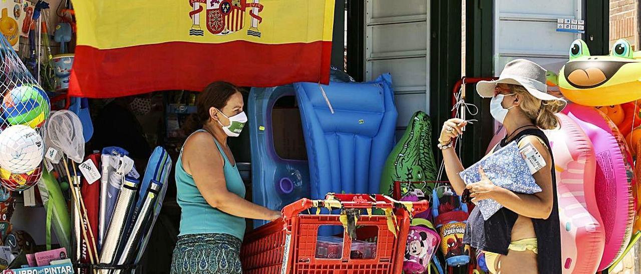 Un comercio de la playa de San Juan.