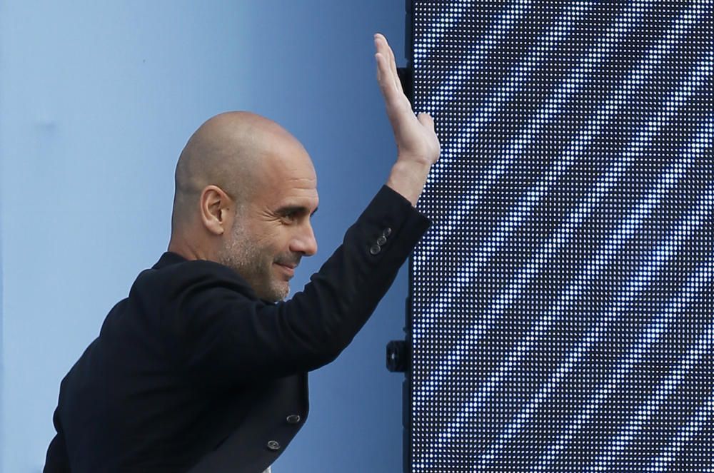 Presentació de Pep Guardiola com a entrenador del Manchester City