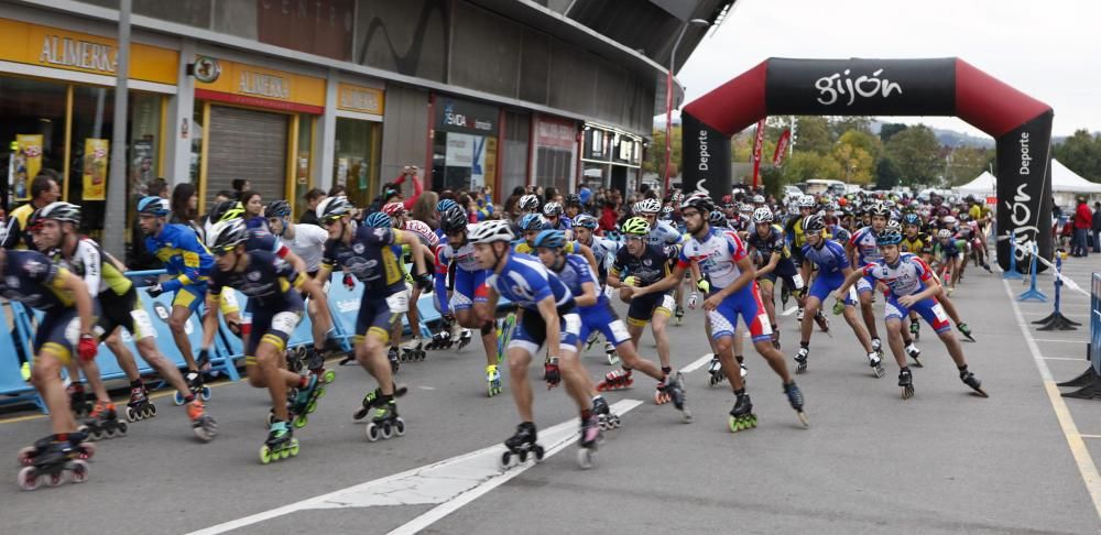 Campeonato de España de maratón de patinaje en Gijón