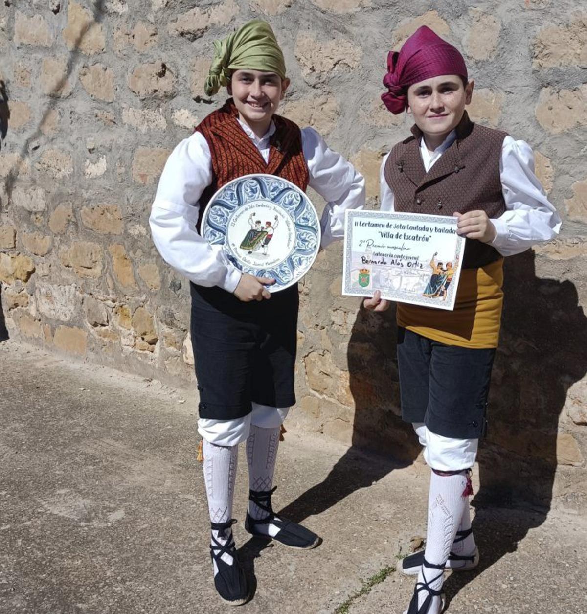 Los mellizos joteros Adrián y Bernardo Alós Ortiz.