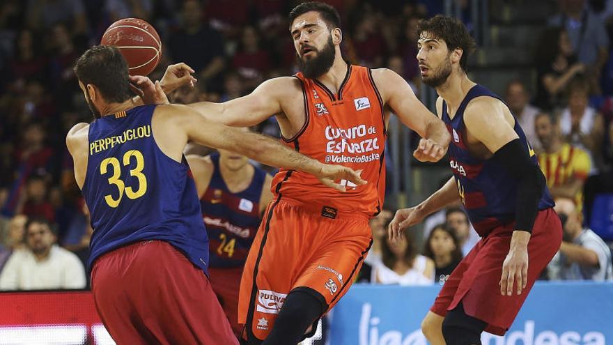 Imagen del Valencia Basket-Barcelona de la pasada temporada