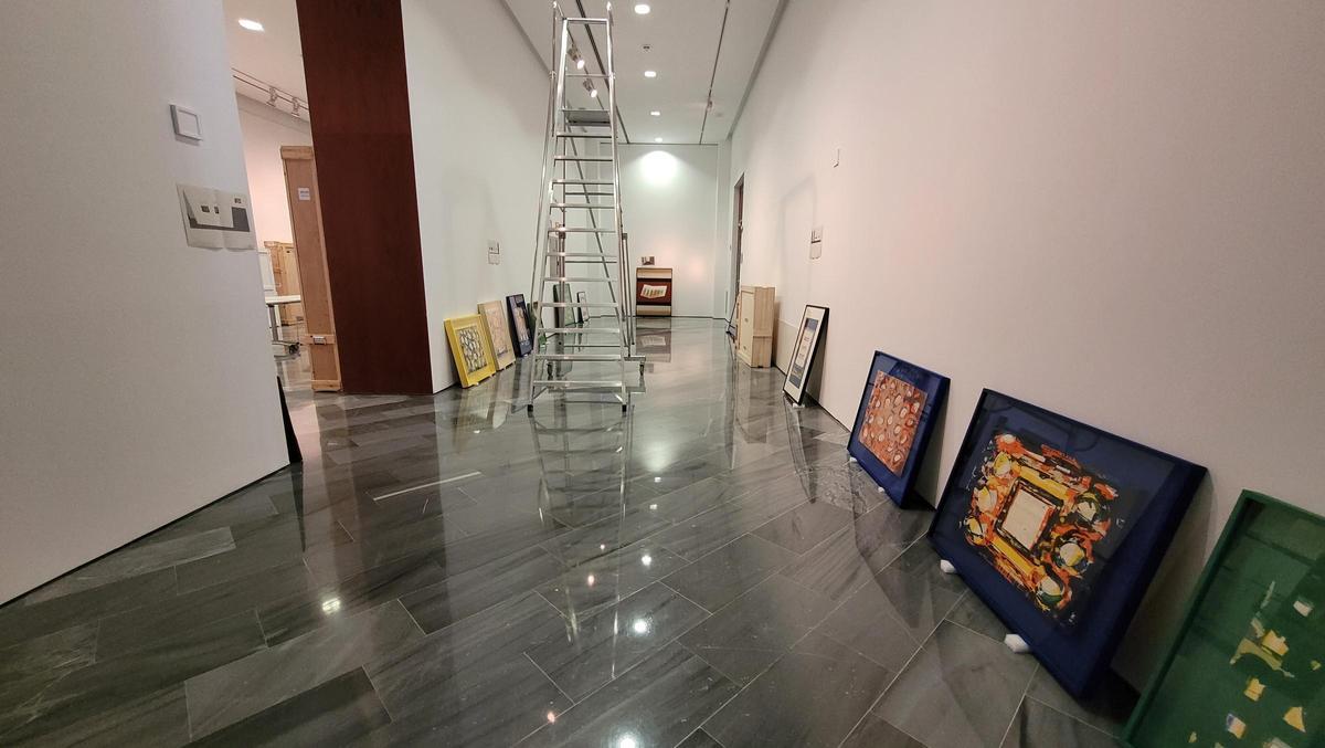 Imagen del montaje de las obras de Juana Francés en el IVAM-CADA.