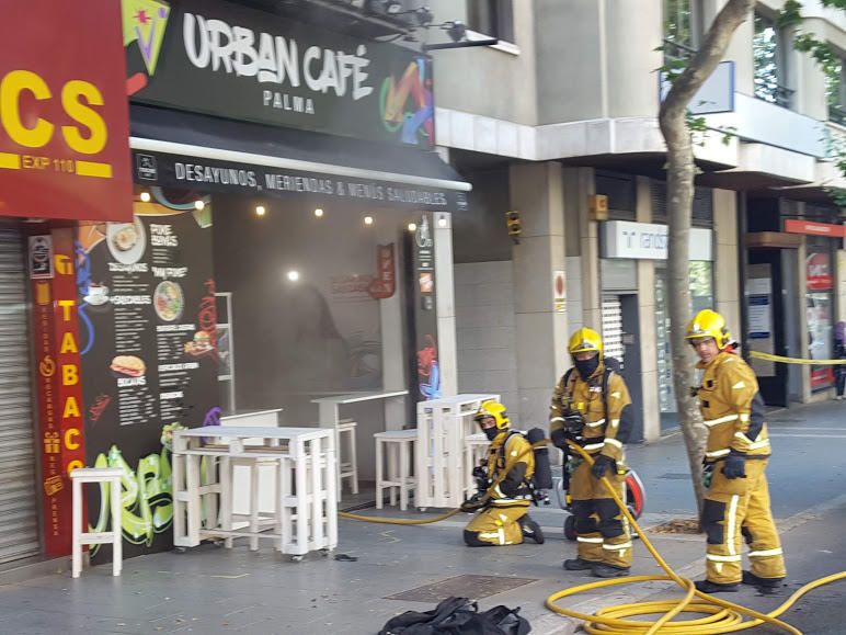Incendio en el Urban Café de Palma