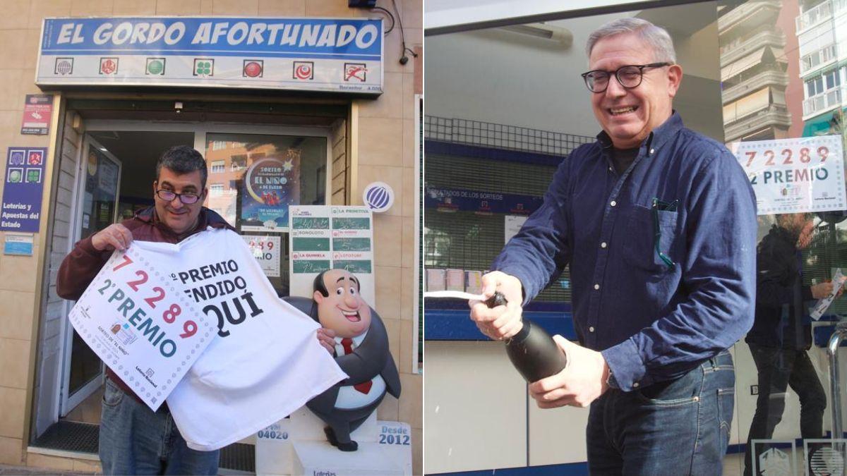 La Manchega y El Gordo Afortunado reparten en Alicante un pellizco del segundo premio de El Niño