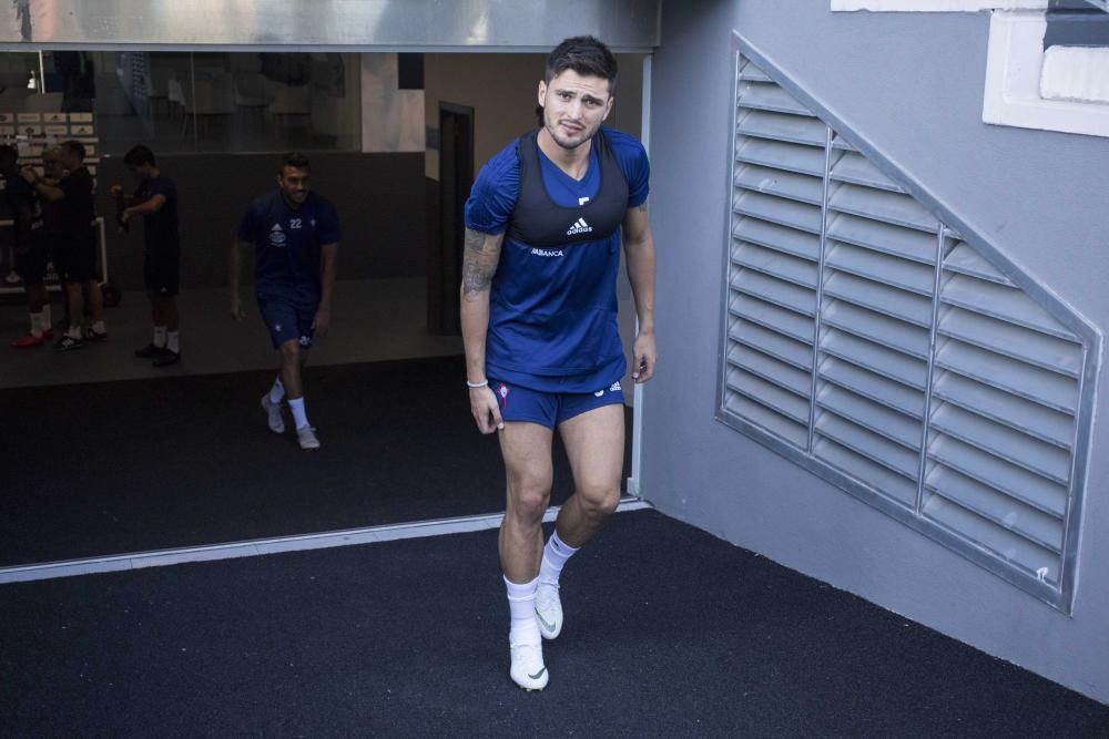 Entrenamiento del Celta a puerta cerrada