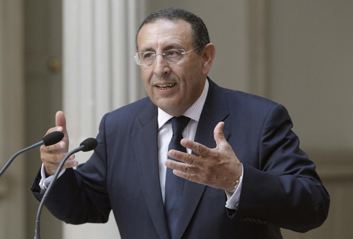 Youssef Amrani, el pasado 20 de junio en Madrid, tras reunirse con Trinidad Jiménez.