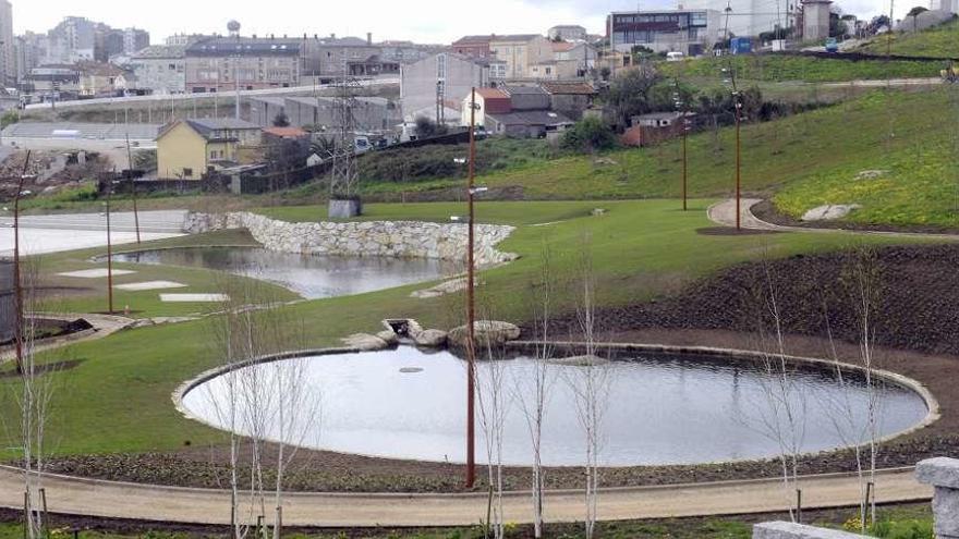 Estanque del parque Adolfo Suárez.