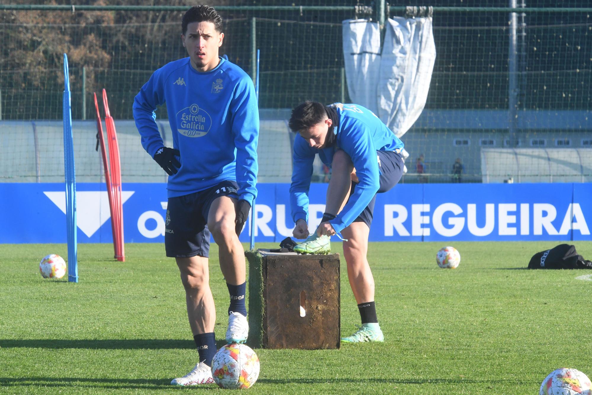 Entrenamiento del Deportivo en Abegondo