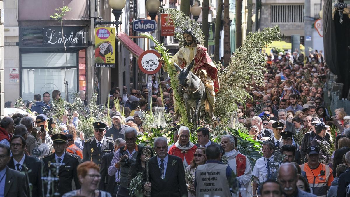 Procesión de la Burrita el último año antes de la pandemia.