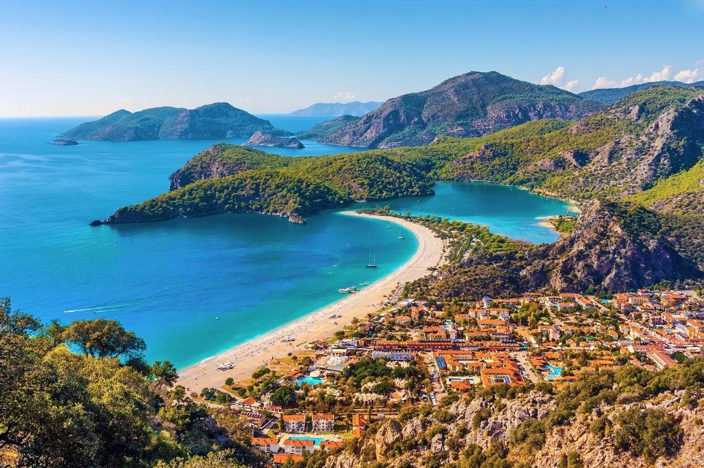 Panorámica de Oludeniz, en Turquía