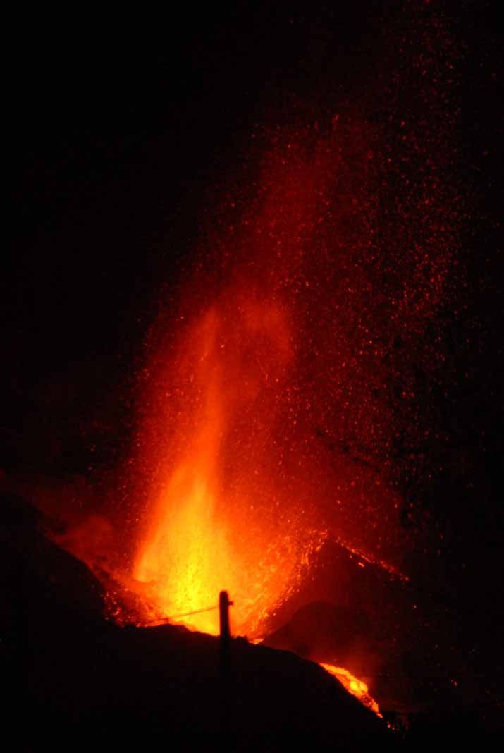Imágenes del volcán de La palma