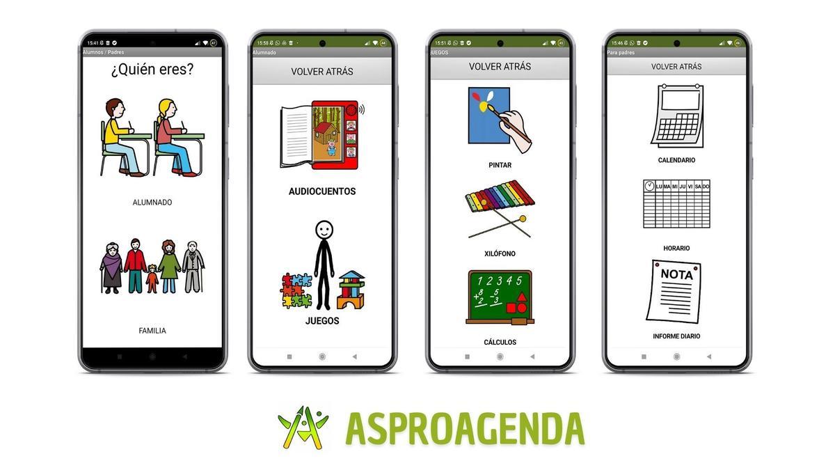 Varias imágenes de la 'AsproAgenda'