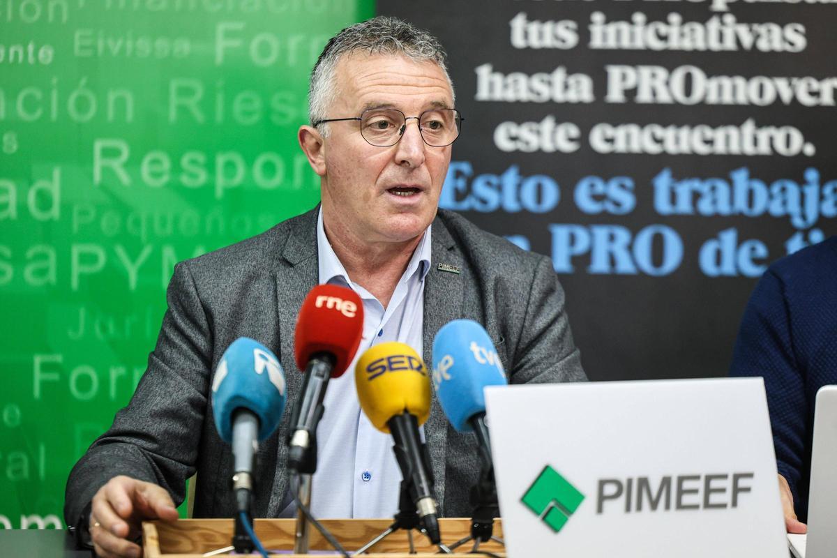 Alfonso Rojo durante la presentación de la encuesta de actividad del 2025 en una imagen de archivo.