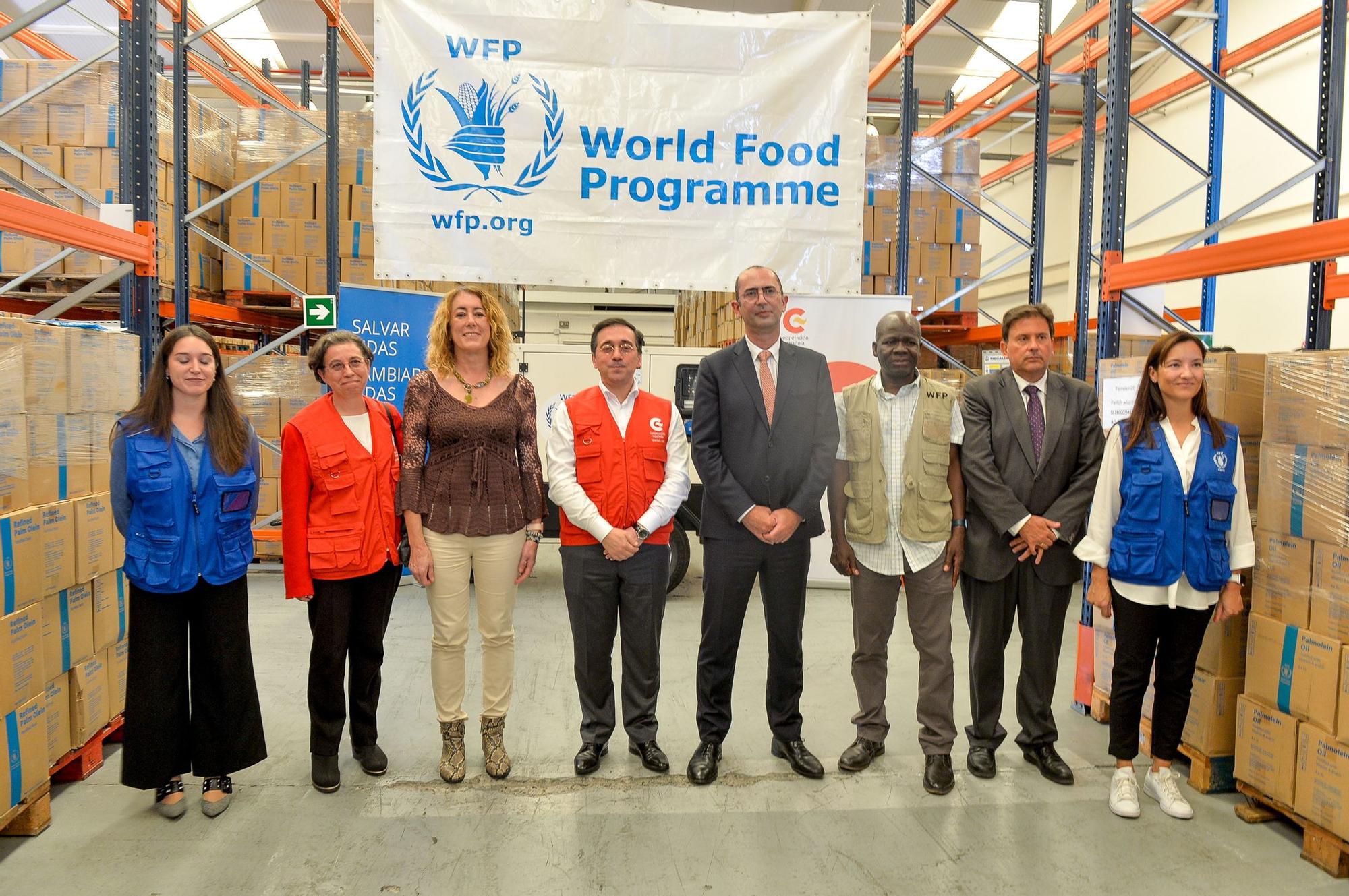 Visita de José Manuel Albares a la sede del Programa Mundial de Alimentos