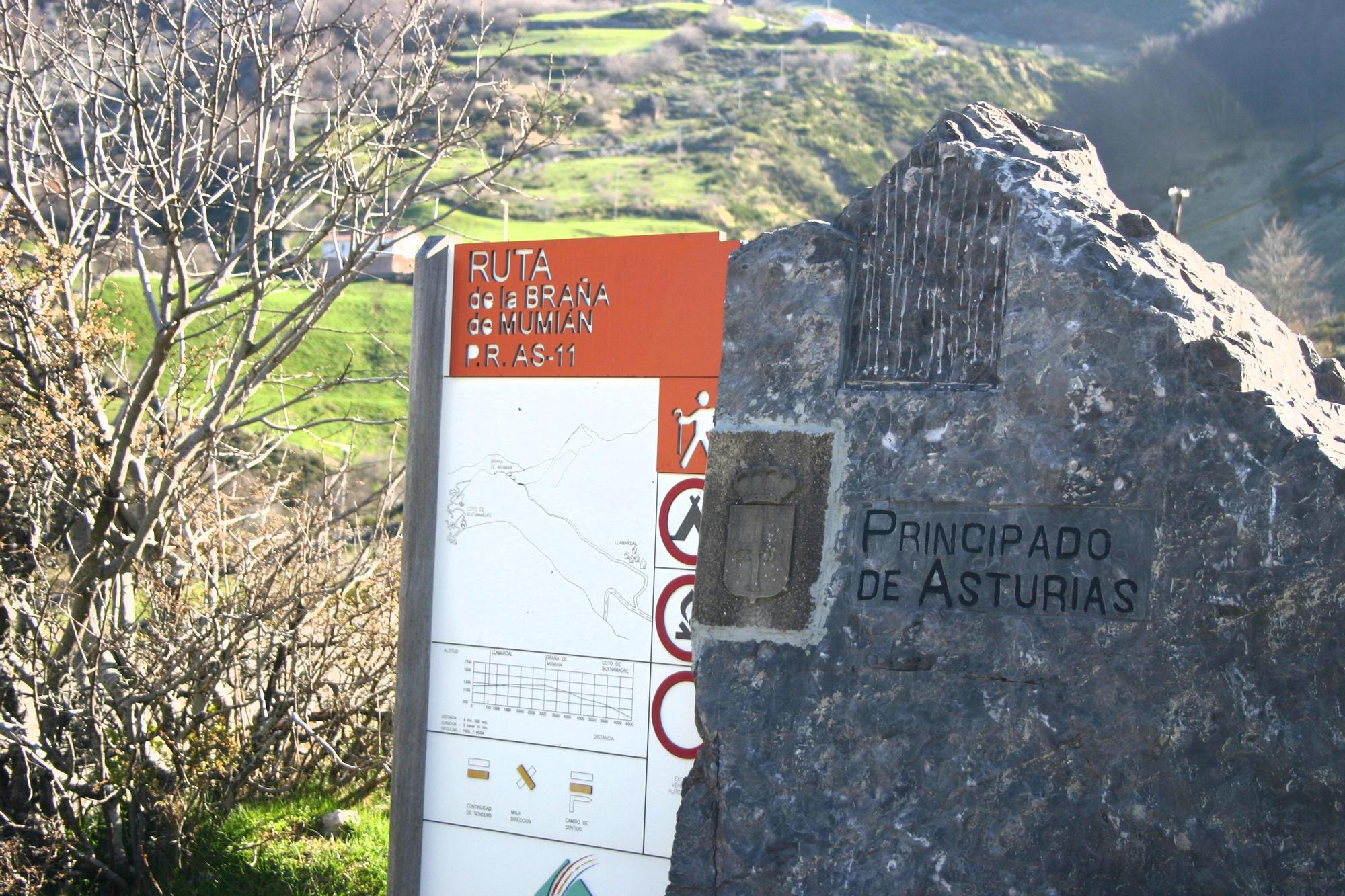 Inicio de la ruta, en Llamardal.