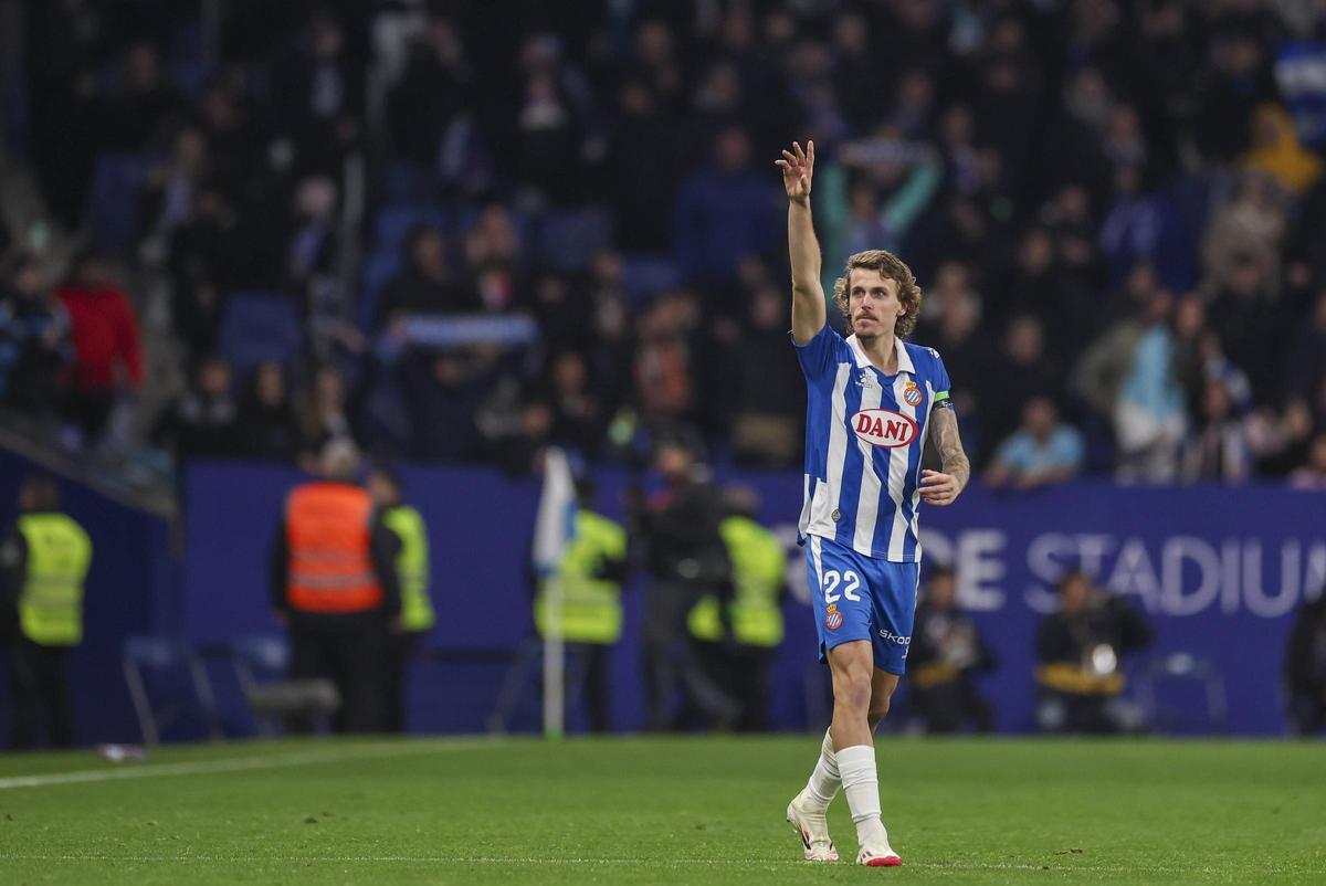 Carlos Romero, goleador del Espanyol ante el Madrid el año pasado
