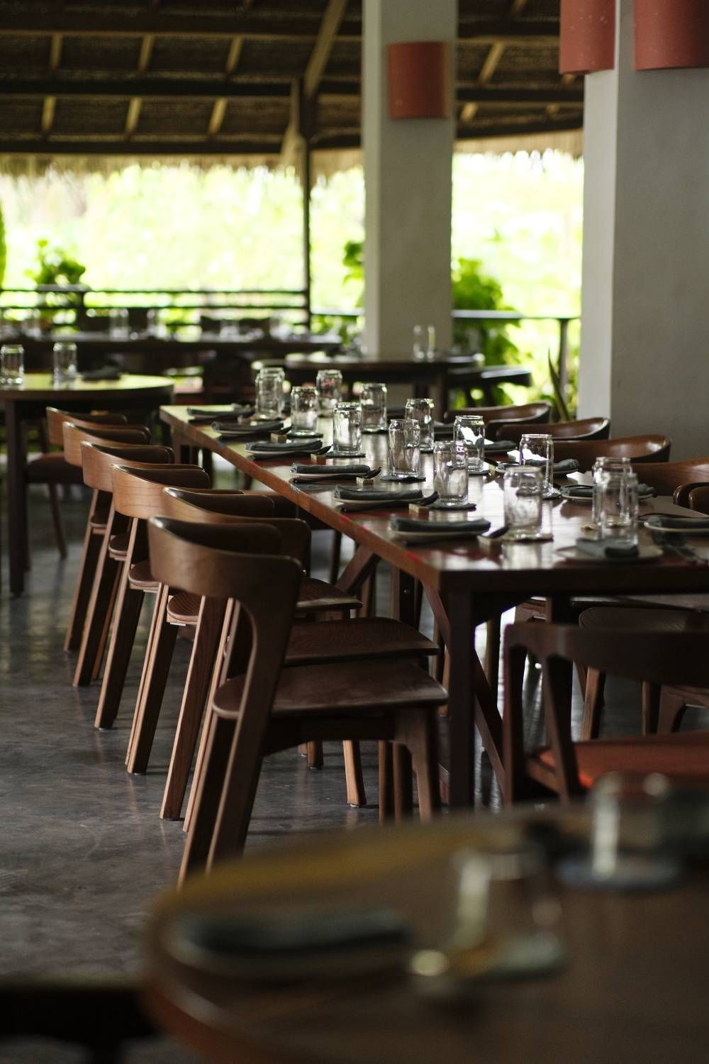 Salón del restaurante Roots.