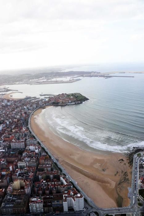 Gijón desde el aire