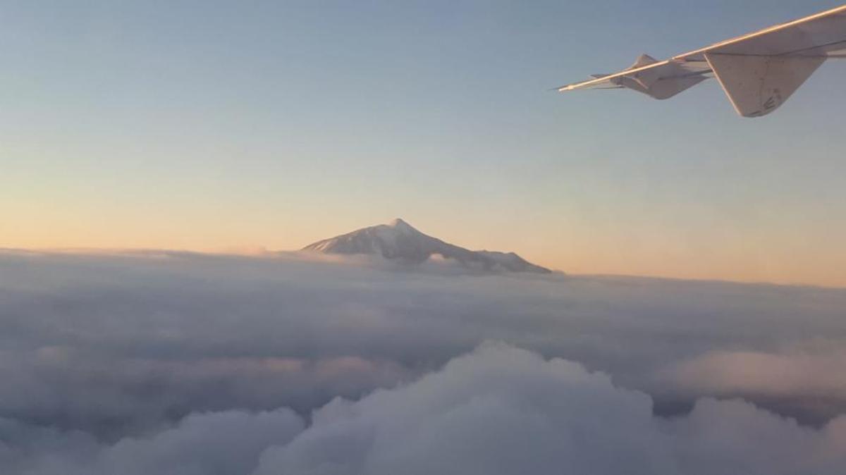 Primera nevada en el Teide