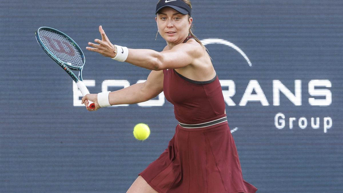 Paula Badosa en su debut en el WTA de Berlín