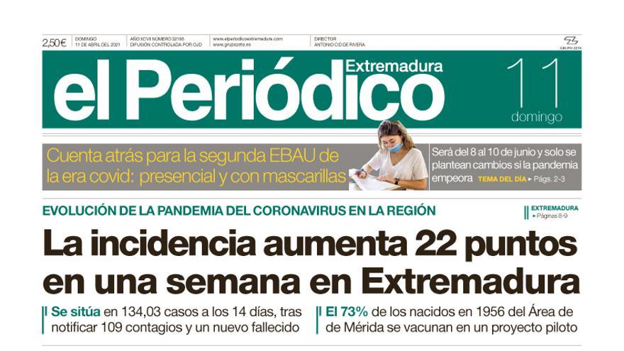 Consulta la portada correspondiente al día 11 de abril del 2021