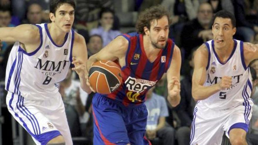 Un partido de la pasada temporada de la ACB entre el Madrid y el Barça.