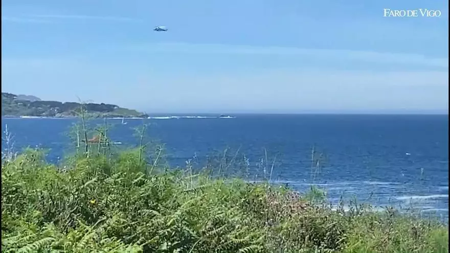 Buscan a un pescador deportivo por la costa de Cabo Udra, en Bueu