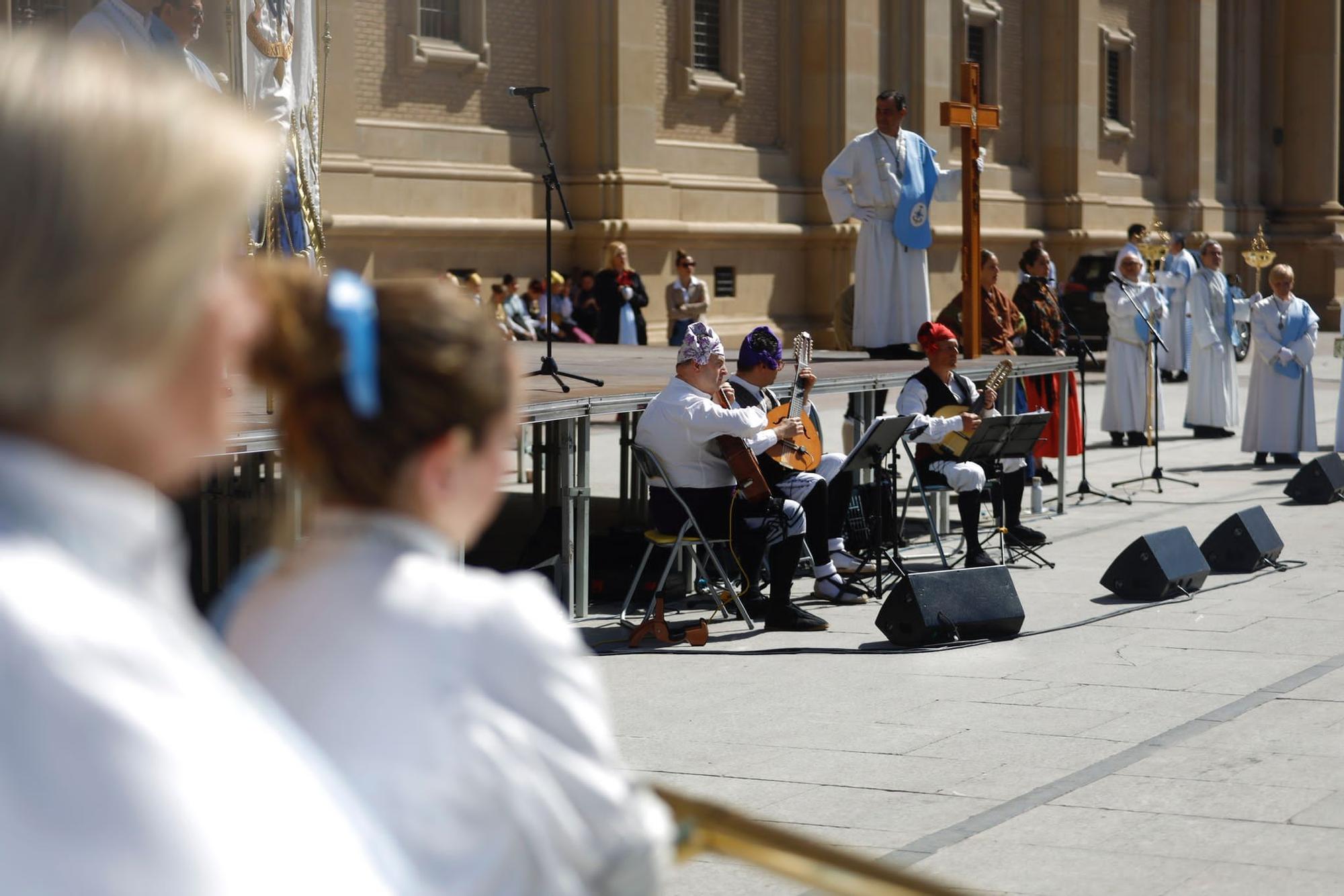 En imágenes | Procesión del Domingo de Resurrección en Zaragoza