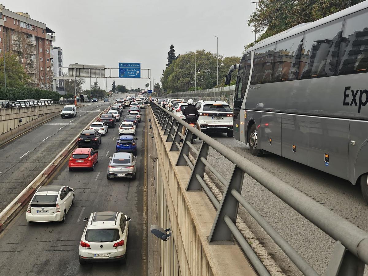 Salida de Murcia por Ronda Norte.