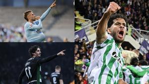 Oscar Mingueza, Trincao y Ez Abde