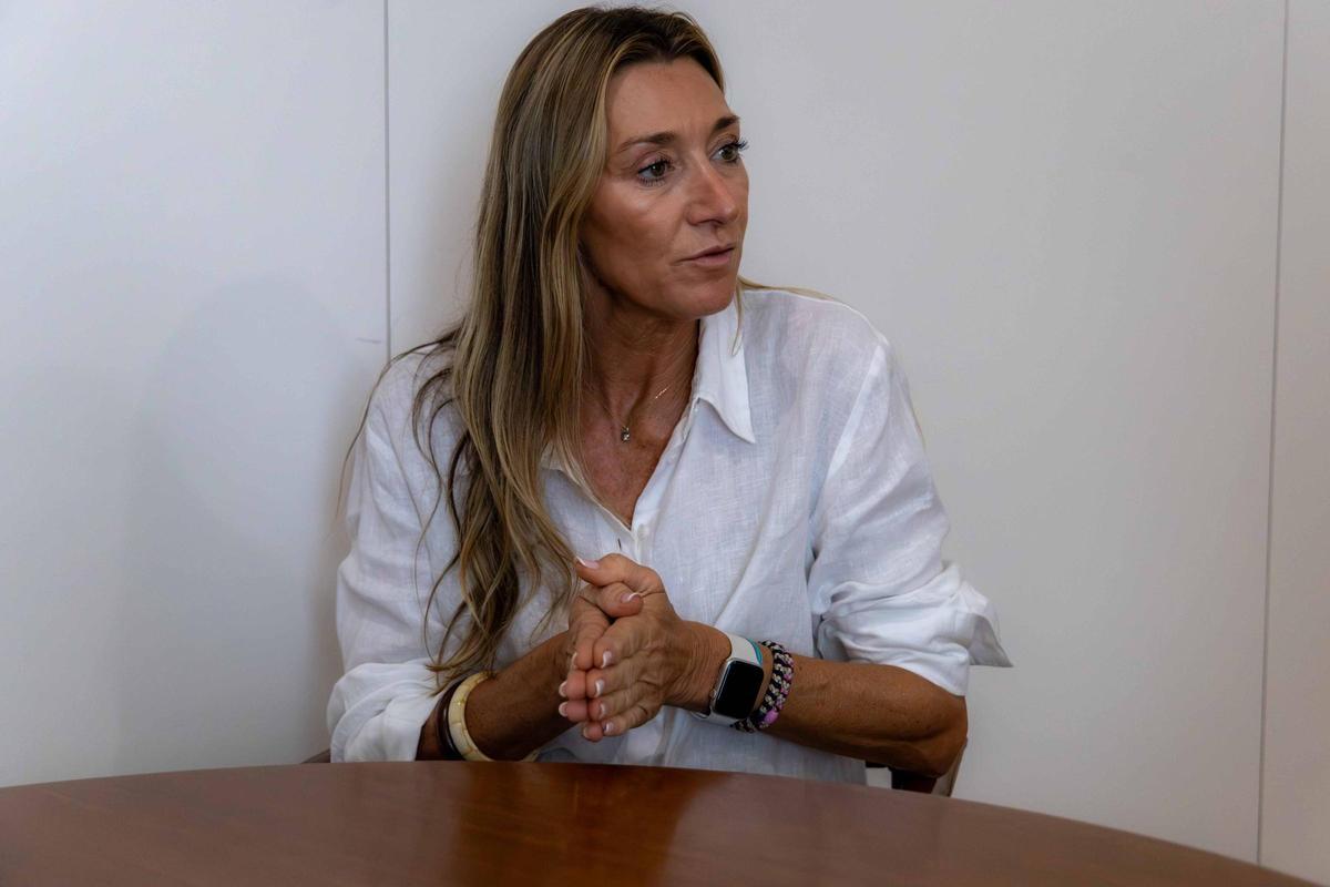 Eva López, durante a entrevista