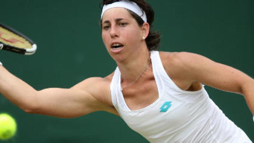 Carla Suárez, con paso firme, está en octavos de Wimbledon