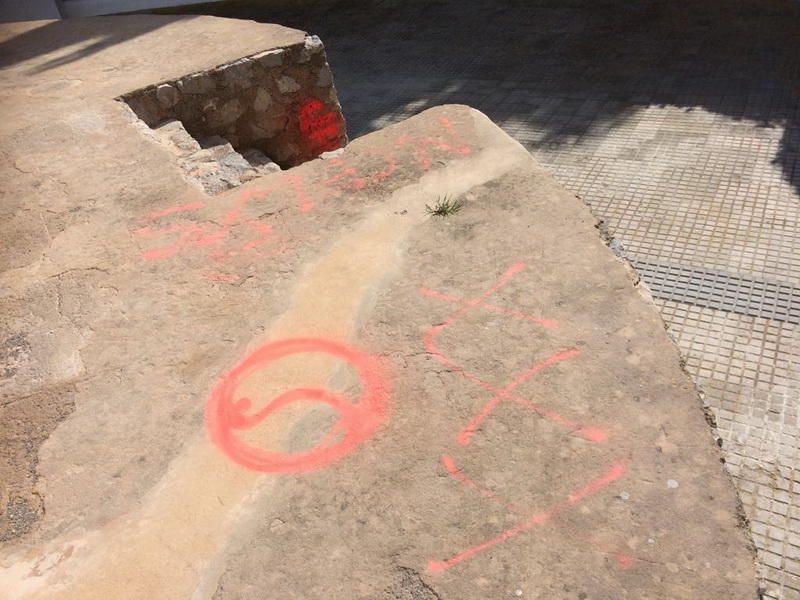Vandalismo en el Molí des Porxet