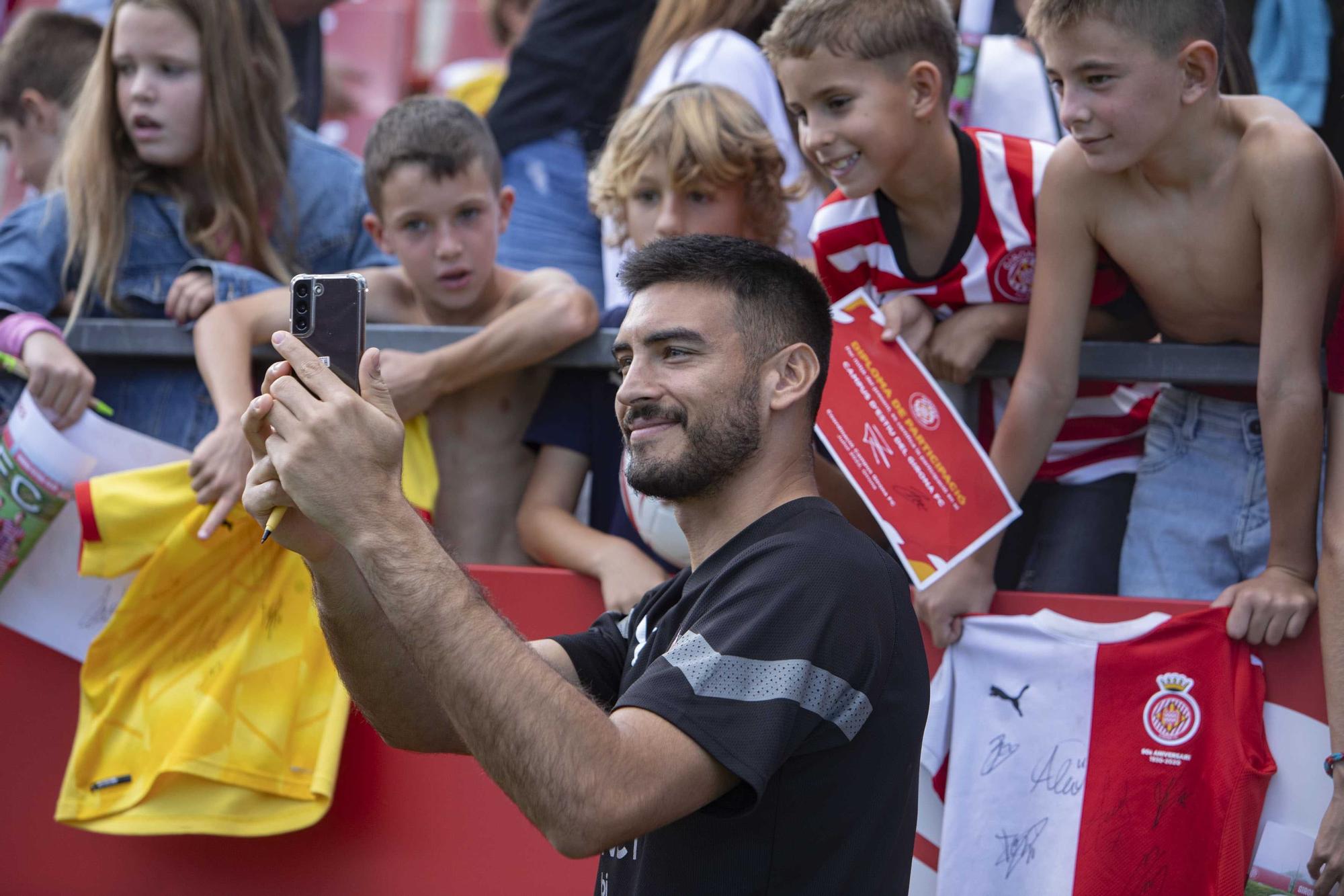 Entrenament obert del Girona FC a Montilivi per les Fires de Girona