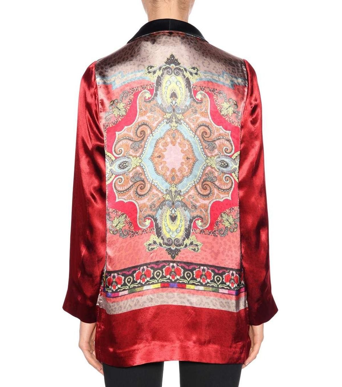 Chaqueta estampada de satén, Etro