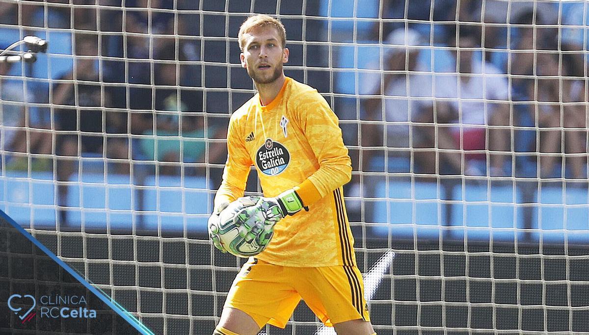 Rubén Blanco, durante un partido con el Celta en LaLiga