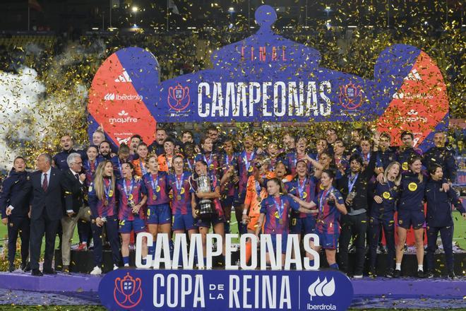 La Final de la Copa de la Reina entre el FC Barcelona y Atlético de Madrid, en el estadio de Gran Canaria
