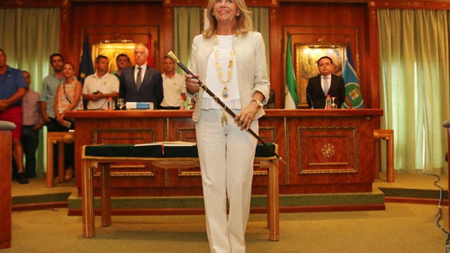 Ángeles Muñoz durante el pleno que sirvió para votar la moción de censura.