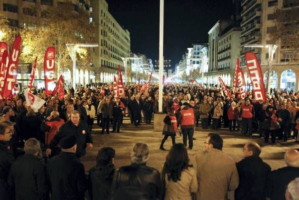 Fotogalería: Protesta en contra del recorte a las pensiones